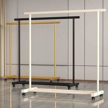 晾衣架子落地家用陽臺單桿晾曬衣服cz宿舍簡易衣帽架臥室掛衣室內