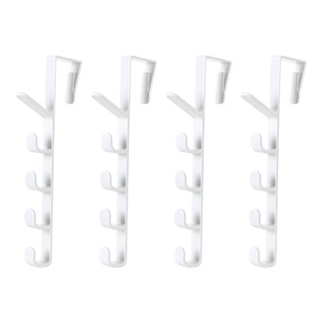 SJIAYP 門後掛勾 27 x 5 x 6cm  白色  4個