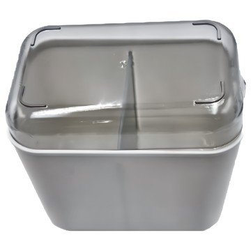 多功能筷子瀝水分格收納盒，白色  1個