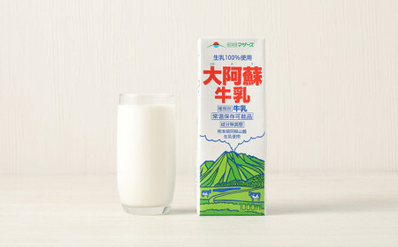  生乳 100％ 大阿蘇牛乳 ロングライフ 牛乳 1000ml×6本入り 合計6L