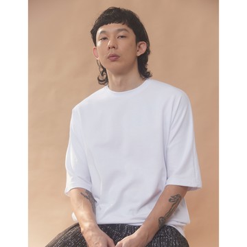 Flow 極重磅落肩五分袖