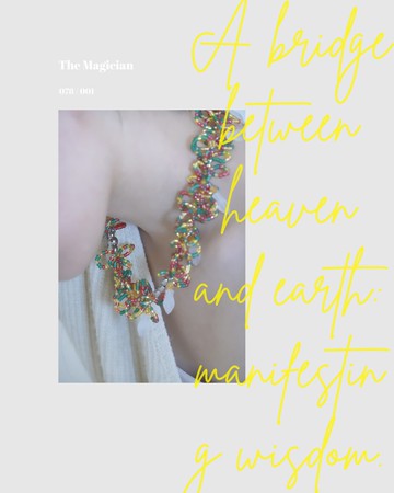 花圈概念系列—塔羅牌配色  01魔術師