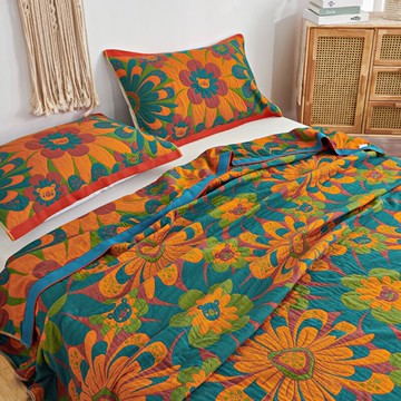 毛巾被純棉紗布全棉毛巾毯夏季沙發蓋毯午睡夏涼被單雙人薄毯子