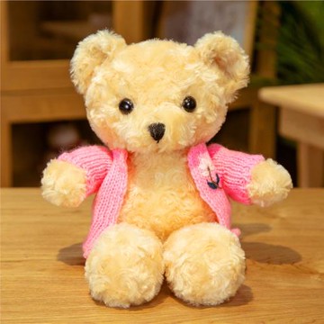 熊公仔毛絨絨玩具泰迪熊毛衣玩偶批發女生閨蜜禮物呆萌布娃娃