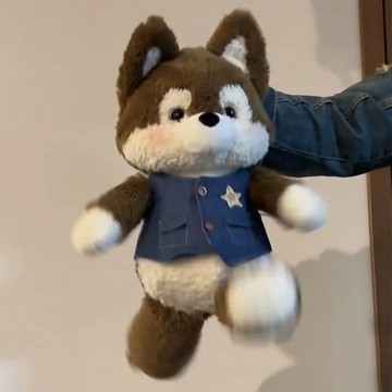 新年禮物 【正版】森林跑跑小狗小羊公仔睡覺抱枕娃娃毛絨玩具新年聖誕禮物