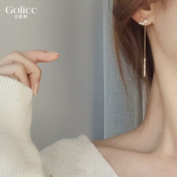 【Gulicc 】古莉可 耳環 珍珠流蘇耳環