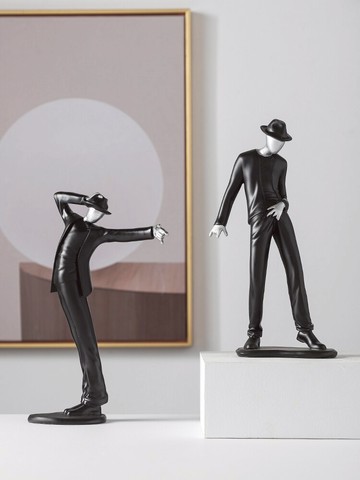 創意家居酒柜裝飾品客廳擺件桌面電視柜抽象擺臺輕奢房間布置