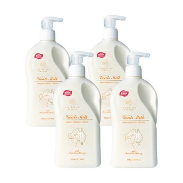 澳洲GM 山羊奶潤膚霜含曼努考蜂蜜 500g/瓶(家庭號) 4入組 即期品-2026年4月到期