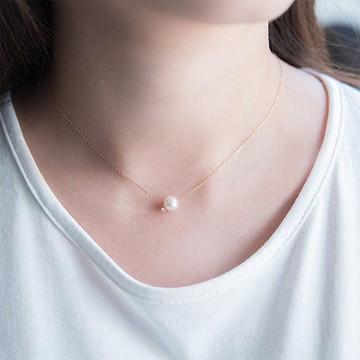 日本Akoya珍珠鑲鑽項鍊