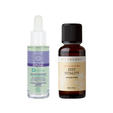 【贈品】有機複方精油(隨機)+活泉調理修護抗皺精華30mL