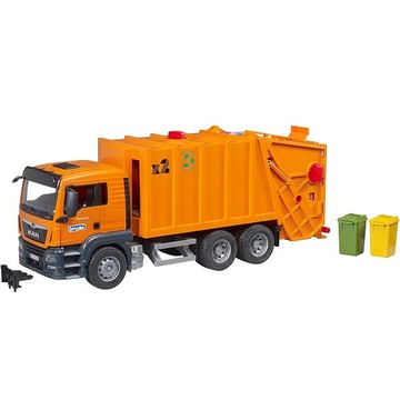BRUDER 橘垃圾車-大