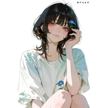 【8 月新款】07-139-0023 人物貼紙 簡約夏日女孩