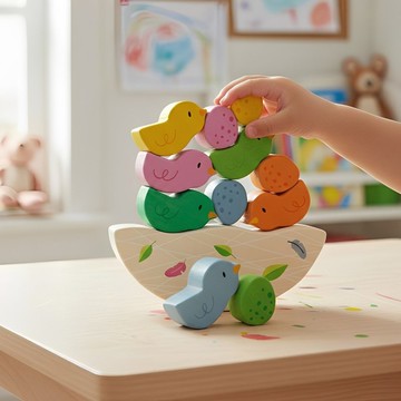 鳥巢平衡疊疊樂