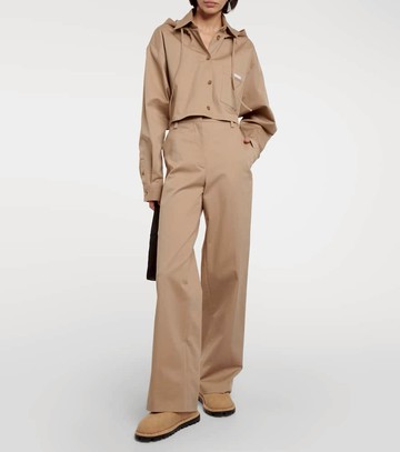 Prada Logo shearling-lined ankle boots