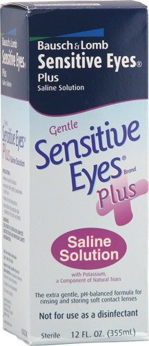 Bausch & Lomb Sensitive Eyes Plus Saline Solution 12 fl oz