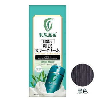 Sastty⽩髮專⽤利尻昆布瞬效染髮霜黑色