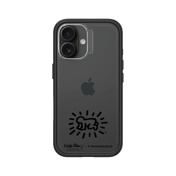 iPhone 16 Mod NX 黑 - Keith Haring - 發光的嬰兒®