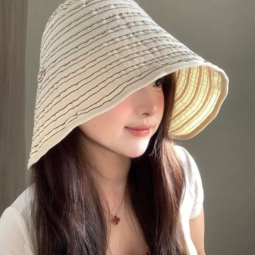 限時特賣百搭帽子漁夫帽全臉防曬帽女太陽帽夏大頭圍大帽檐遮陽帽防紫外線
