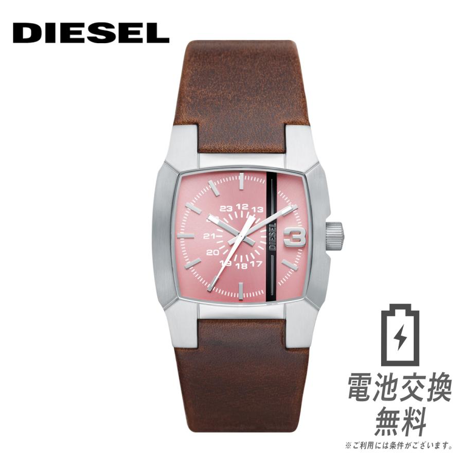 ディーゼル DIESEL DZ1999 ピンク 時計 レザー メンズ アナログ-