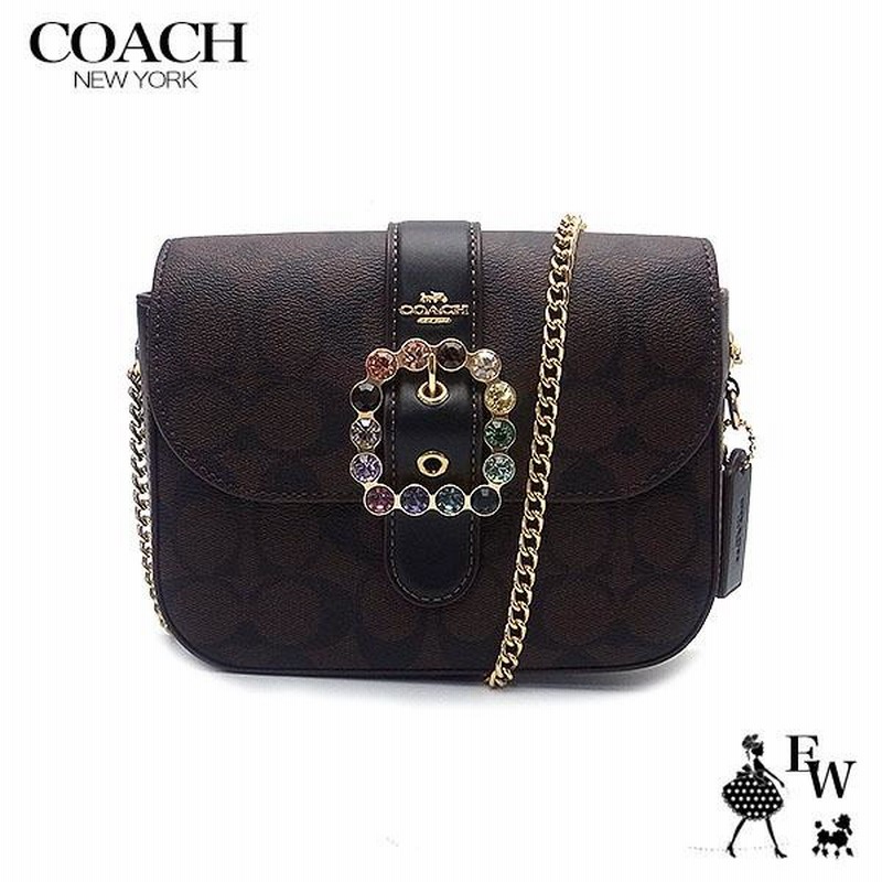 コーチ バッグ COACH アウトレット ショルダーバッグ 人気のミニバッグ CE623 IMOSN ブラウン×ブラックマルチ レディース ブランド  ギフト プレゼント | LINEブランドカタログ