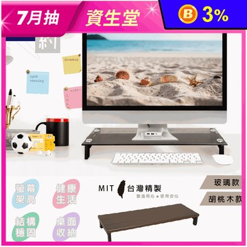 【Simple Life】台灣製簡約高質感螢幕架 桌上型收納/電腦架/筆電架