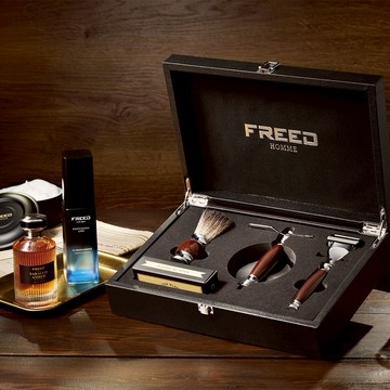 [快速出貨]【FREED】送禮精選 男士修容豪華禮盒 刮鬍刀+鬍後純露+刮鬍露 客製化刻字 生日禮物 送禮推薦 男生禮物 摩羯座 水瓶座 禮物獨家 新品上市 情人節禮物