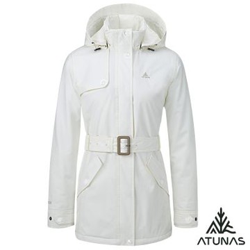 【ATUNAS 歐都納】女款都會GORE-TEX 2L石墨烯纖維單件式外套A1GT2512W白/防水/防風/透氣/都會休閒