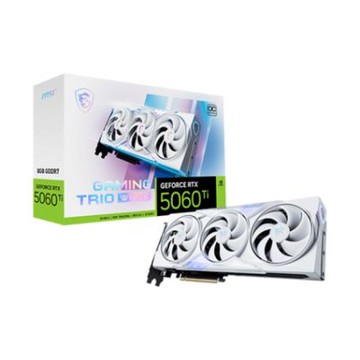 微星 RTX 5060 8G GAMING TRIO OC WHITE (std:2640MHz/三風扇/註冊五年保/白色/長30cm)