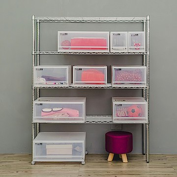 dayneeds 輕型 120x35x150cm 四層電鍍(鎖管)鐵架 波浪架/收納架/置物架