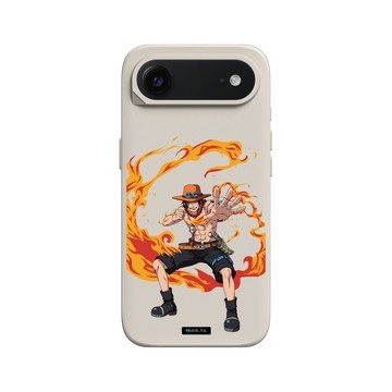 iPhone Air SolidX 貝殼灰 - 航海王 One Piece - 角色系列-艾斯的火焰果實