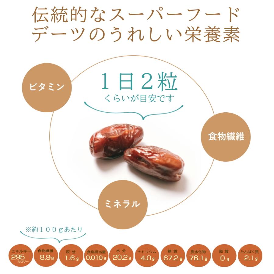 2袋購入で1袋おまけ3袋でお届け デーツ 無添加 ドライデーツ 送料無料 300g 種なし デグレットノア種 ドライフルーツ 砂糖不使用 ナツメヤシ チュニジア産