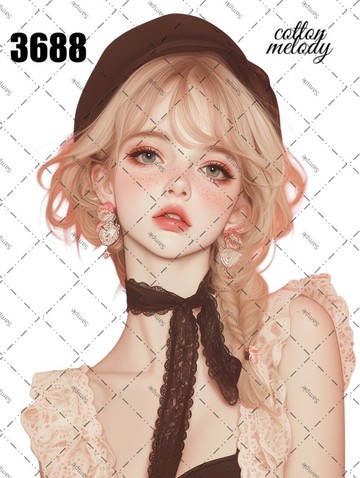 original sticker no.3688 人物貼紙 原創貼紙 原創人物貼紙 裝飾貼紙 cotton melody