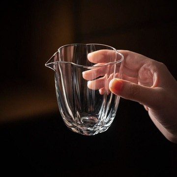 【茶品名】🍵公道杯 過濾 分茶器日式花瓣玻璃公道杯耐高溫家用茶海分茶器功夫茶具配件透明公杯