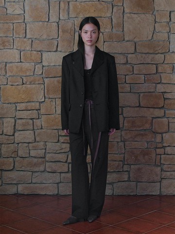 Eyelet Wool Blazer