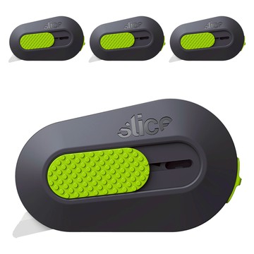 slice 超迷你多用途安全回彈陶瓷切刀  黑色 + 綠色  4個