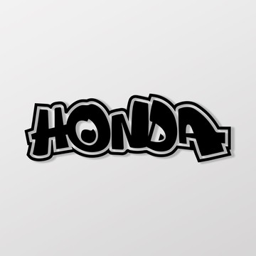 HONDA/HHP/車貼 SunBrother孫氏兄弟 3M 反光貼紙 防水貼紙 車貼貼紙