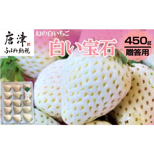 ふるさと納税 佐賀県 唐津市 『予約受付』白い宝石 白いちご 450g 贈答用 いちご 苺