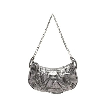 BALENCIAGA 695814 LE CAGOLE 迷你機車彎月包斜背包