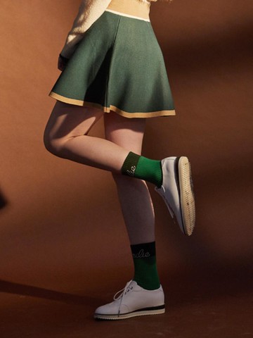 LOGO PLAY Middle Sports Socks [GREEN]