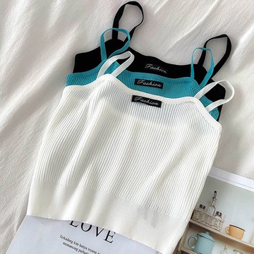黑色無袖吊帶背心夏季設計感小眾抹胸美背內搭外穿辣妹名媛上衣女