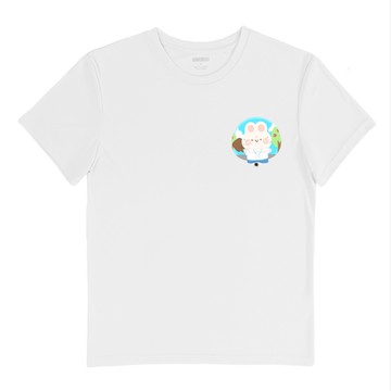 機能圓領Tee｜欸波暖暖｜上班小兔兔 #R20013D052