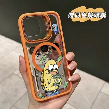 數錢小魚 金屬支架 無綫充電磁吸 iphone 18 pro max 17 16 15 13 14 12 11 手機殼