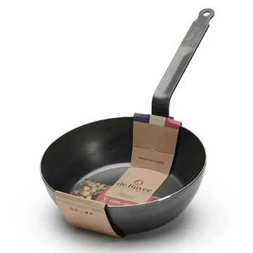 de Buyer 畢耶 輕礦藍鐵 單柄深煎炒鍋  24cm  1個
