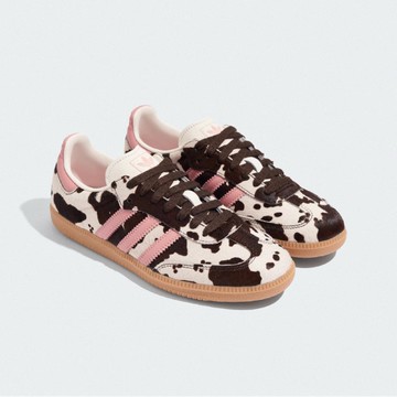 休閒鞋 Samba OG W 女鞋 棕 粉紅 乳牛紋 復古 德訓鞋 馬毛鞋面 愛迪達 KK2239