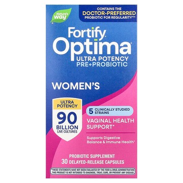 Nature's Way, Optima® 益生菌，Fortify® 女性專用，特強型，30 粒緩釋膠囊