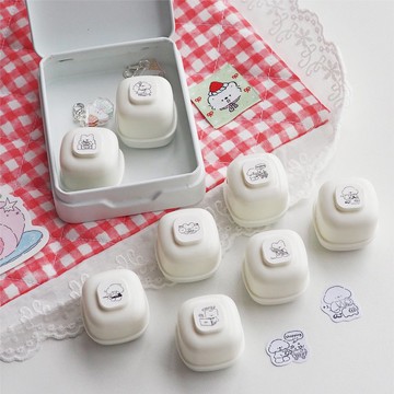 小狗巴士VOL.11 可愛小狗 diy/手帳打卡/日常奶油小印章