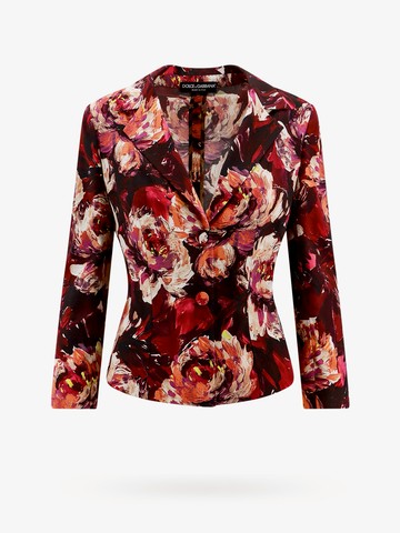 Cady  blazer with peonie flower print - DOLCE & GABBANA - gender_Woman