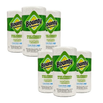 BOUNTY 隨意撕特級廚房紙巾103張X6捲