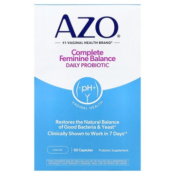 AZO, 完全女性平衡®，日常益生菌，60 粒膠囊
