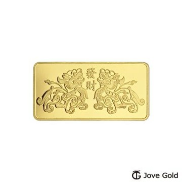 Jove Gold 漾金飾 平安貔貅黃金條塊 - 壹台錢